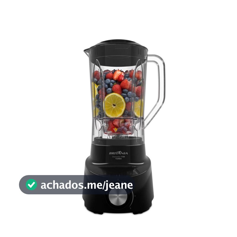 Liquidificador Britânia 2,6L 4 Velocidades Diamante 1100