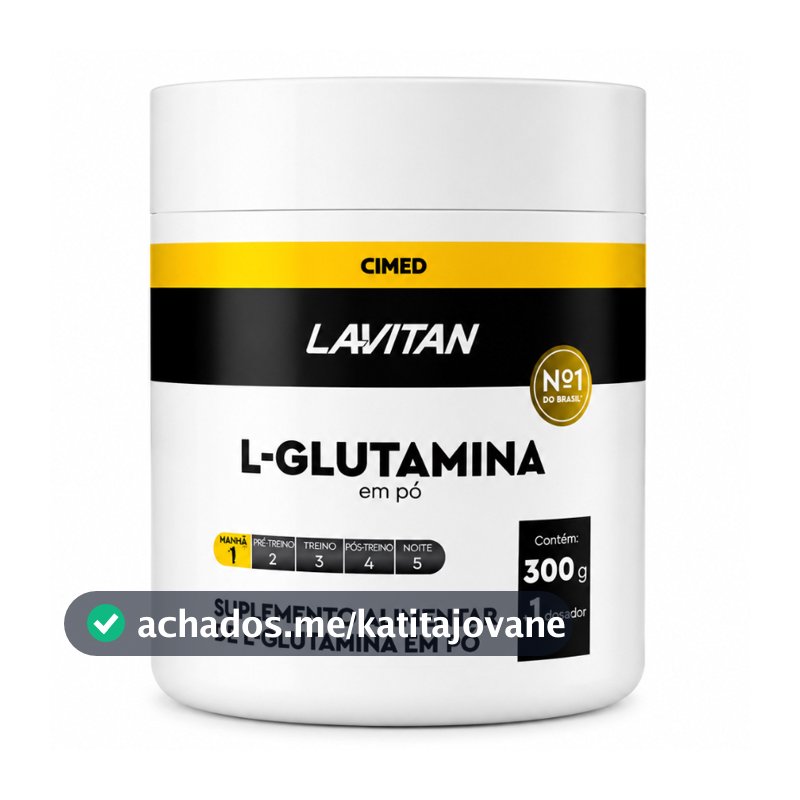 Lavitan L-Glutamina Pó 300g Cimed Sem Sabor