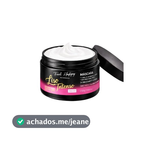 Máscara Liso Intenso Sem Frizz 250gr Feel Happy