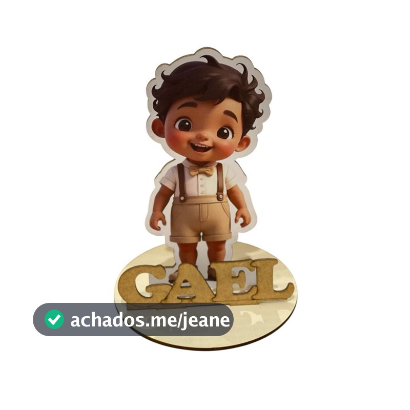 12 Centros de Mesa Caricatura menino foto Personalizado Lembranças