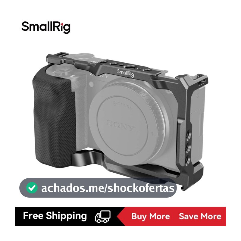 Gaiola SmallRig Cage & Com Grip Para Sony ZV-E10 # 3531B 3538B