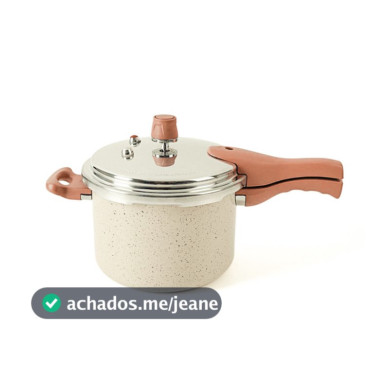 PANELA DE PRESSÃO 4,4L DE INDUÇÃO COM ANTIADERENTE CERÂMICO - OIKOS