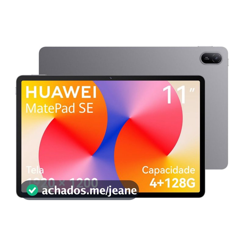 Tablet, HUAWEI MatePad SE 11, 4+128GB, Tela HUAWEI FullView de 11" para Conforto Visual，Superbateria de 7700 mAh 22,5W，C