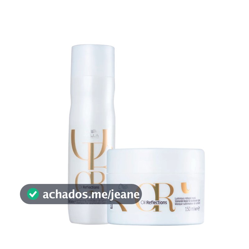 Kit Oil Reflections Shampoo 250ml e Máscara 150ml - Wella
