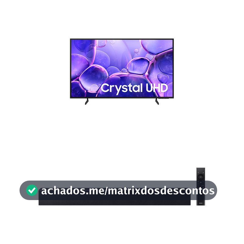 Samsung Smart TV 55" Crystal UHD 4K U8600F + Soundbar HW-B400F