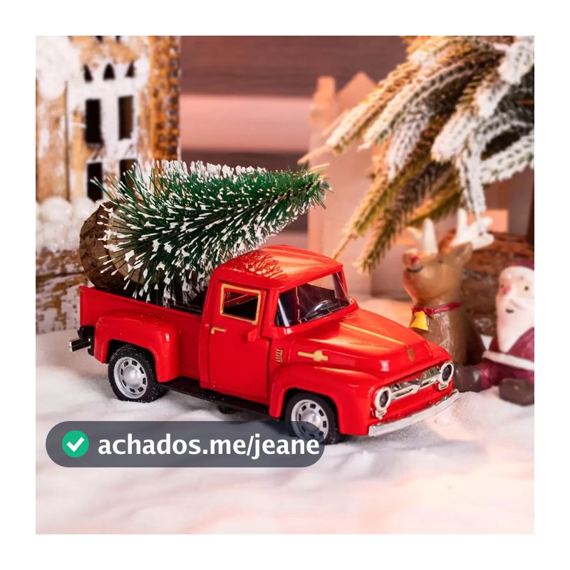 Decoração De Natal Carro Do Papai Noel Com Mini Arvore Decoração De Natal