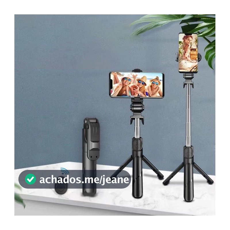 Bastão Pau de Selfie Bluetooth Retrátil suporte tripé para celular