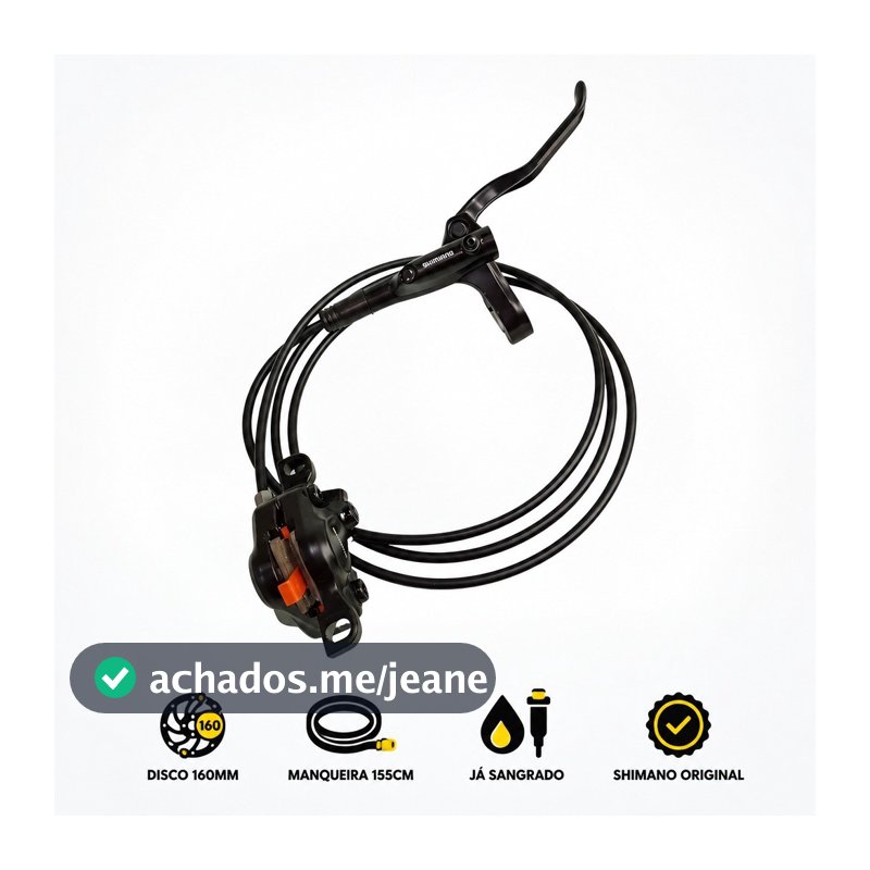 Freio Traseiro Hidraulico Shimano Altus Mt200 Preto Sangrado
