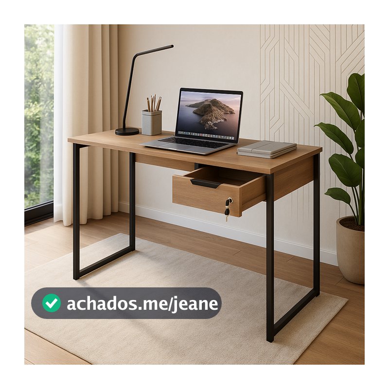 Mesa Escrivaninha Para Computador Home Office Quarto Sala Estudo ONIX