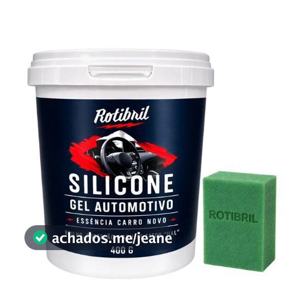 Silicone GEL Automotivo 400 gramas - Aroma Carro Novo Renova e Protege Plásticos e Borrachas