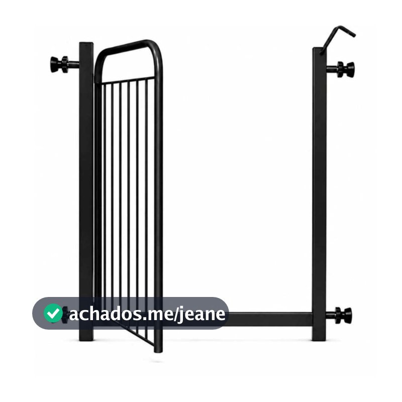 Portão Pet Grade Cachorro (70cm A 143cm)  Cercado Proteção de Porta Segurança Crianças