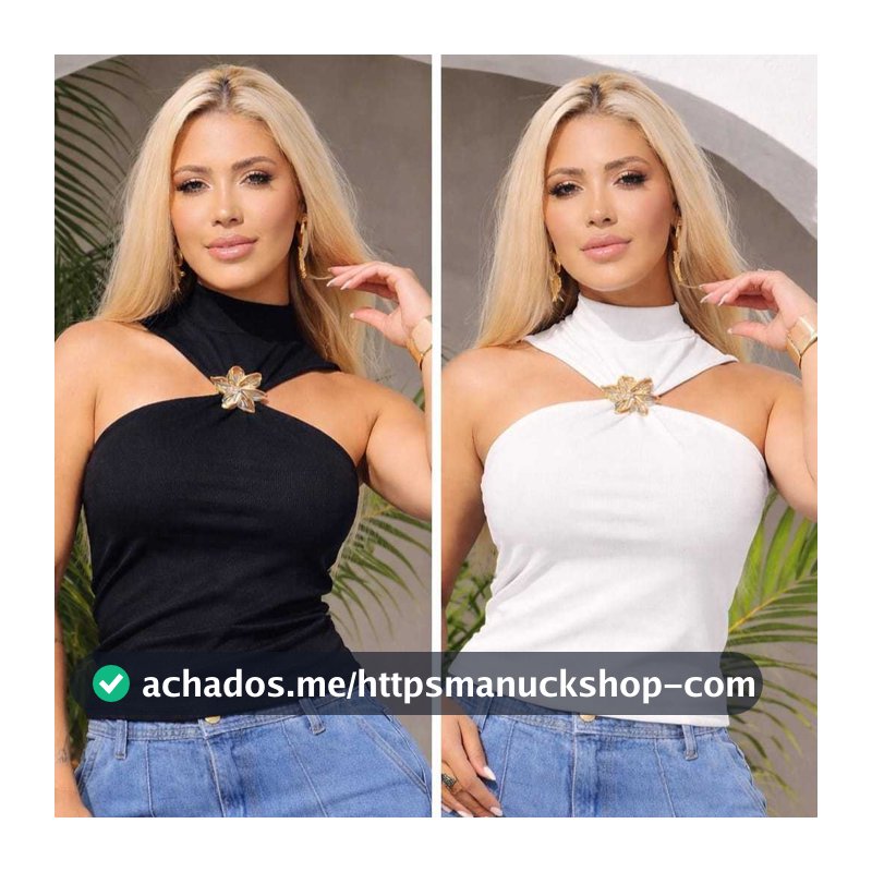 Cropped Feminino Blusa Blusinha Com Bojo Elegante