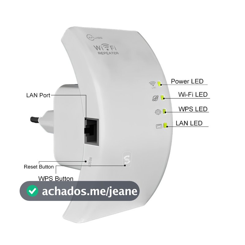 Repetidor Amplificador de Sinal WiFi 600Mbps Ultra Rápido com Forte Cobertura ANJGG BRASIL