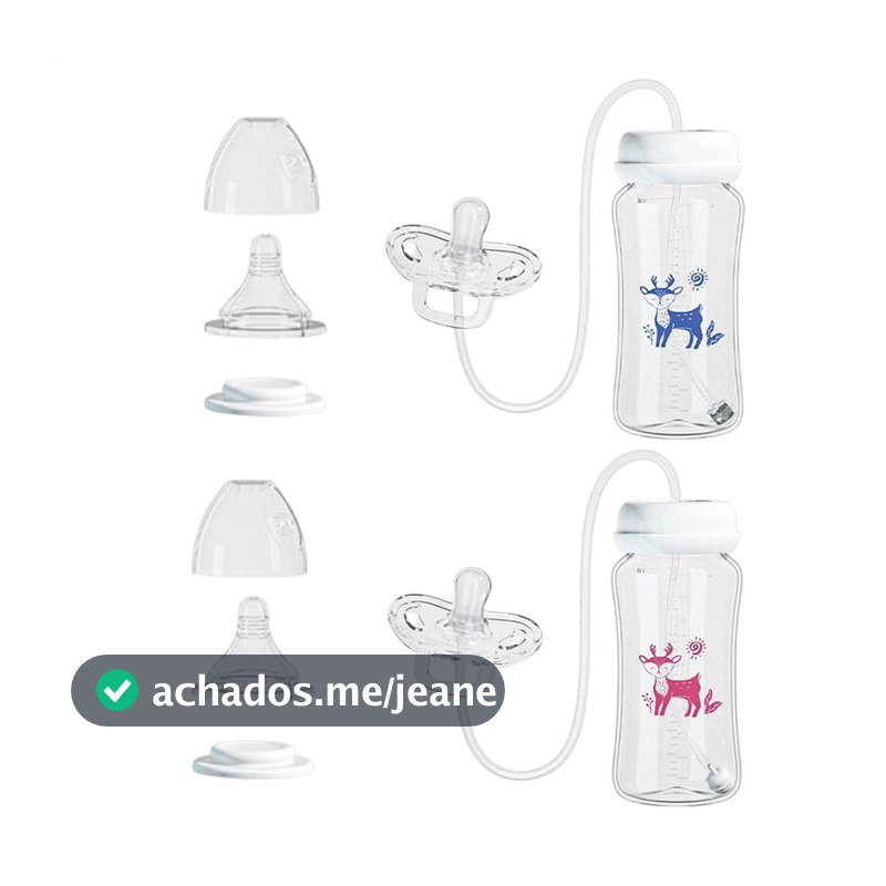 Garrafa De Chupeta De Silicone Anti-Cólica Mamadeira Com Canudos Acessórios Essenciais Para Bebês Recém-Nascidos aopoimy