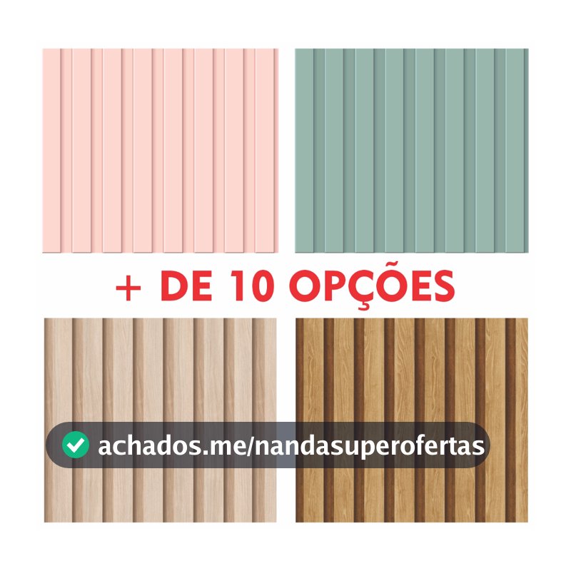 Papel de Parede Ripado Madeira 3d Várias Cores