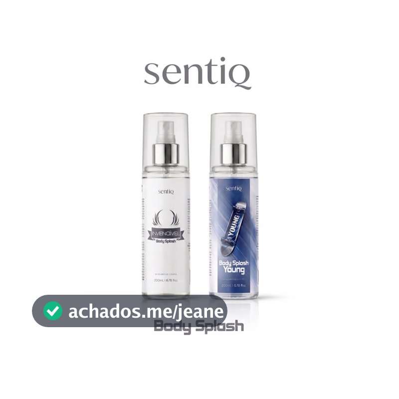 COMBO Body Splash MASCULINO 200ml Sentiq, alta fixação e projeção, dia e noite, assinatura masculina