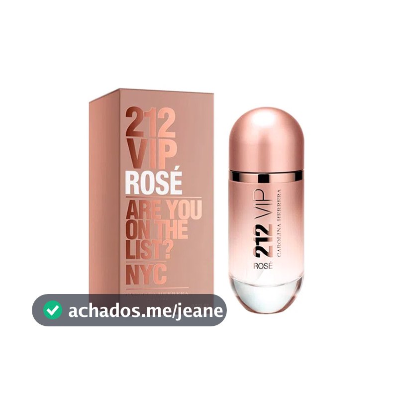 Perfume Carolina Herrera 212 Vip Rose EDP Feminino 80ml