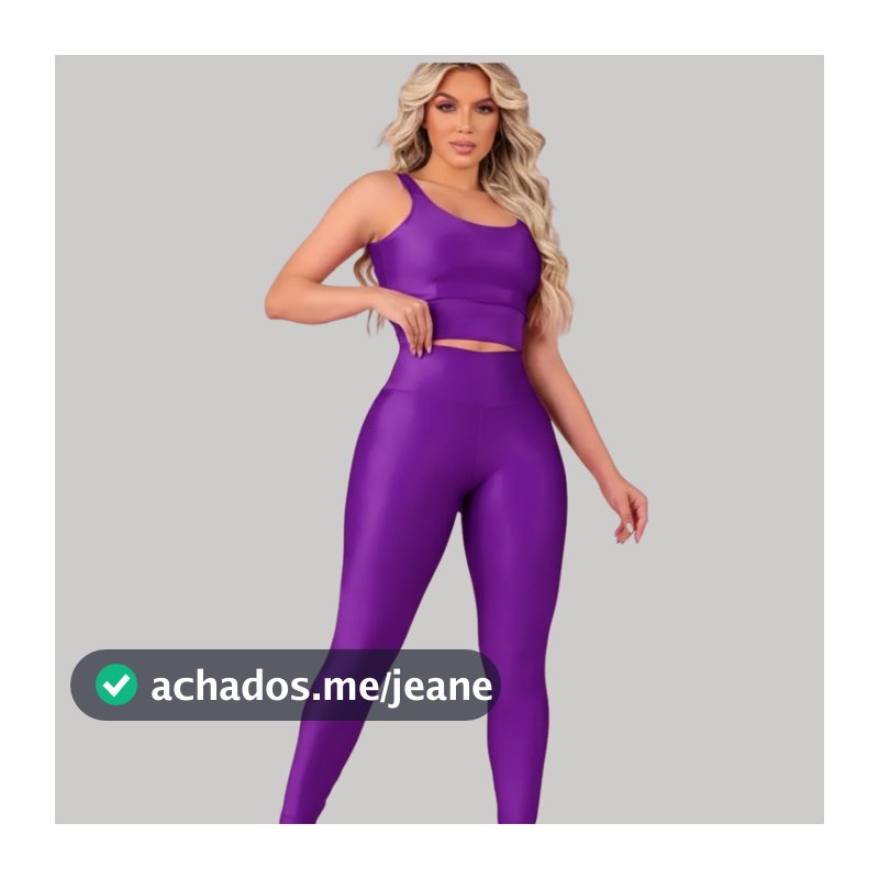 CONJUNTO FEMININO FITNESS LEGGING E TOP ACADEMIA TREINO MUSCULAÇÃO