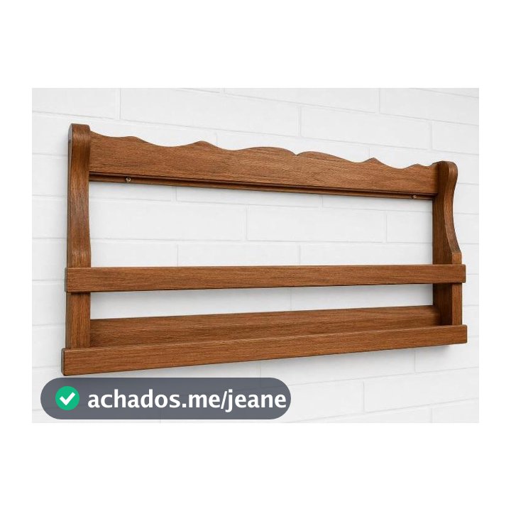 Porta Pratos Campos 80cm - Madeira