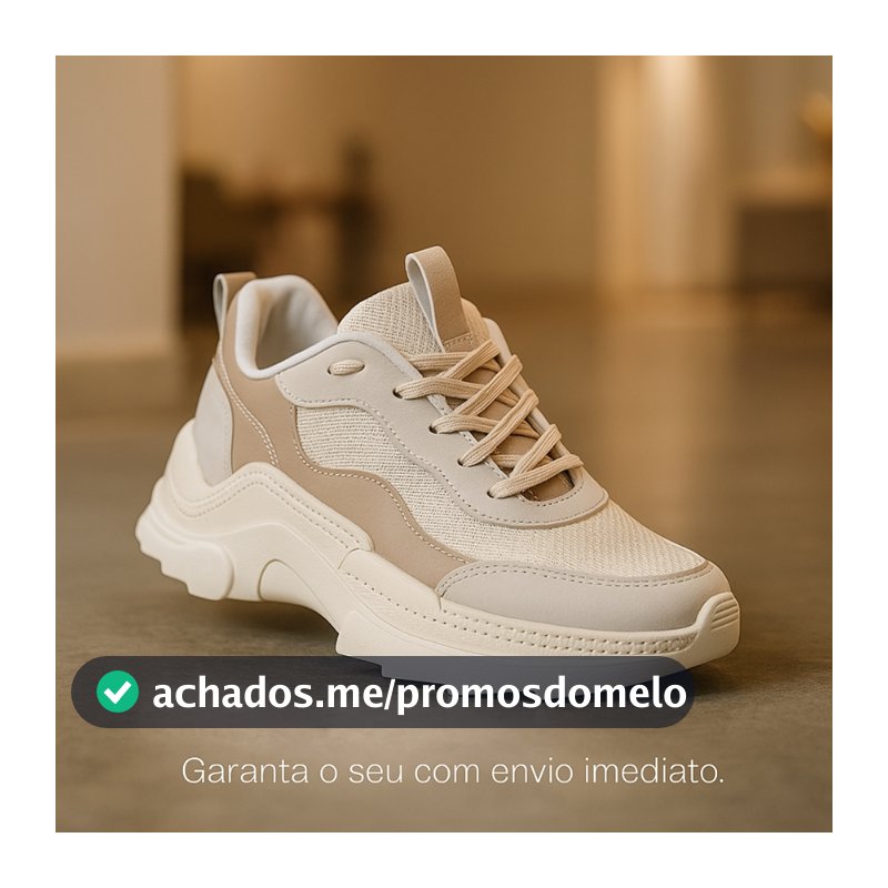 Tênis Feminino Tratorado Sneaker Plataforma, Confortável e Resistente Original Qualidade Premium