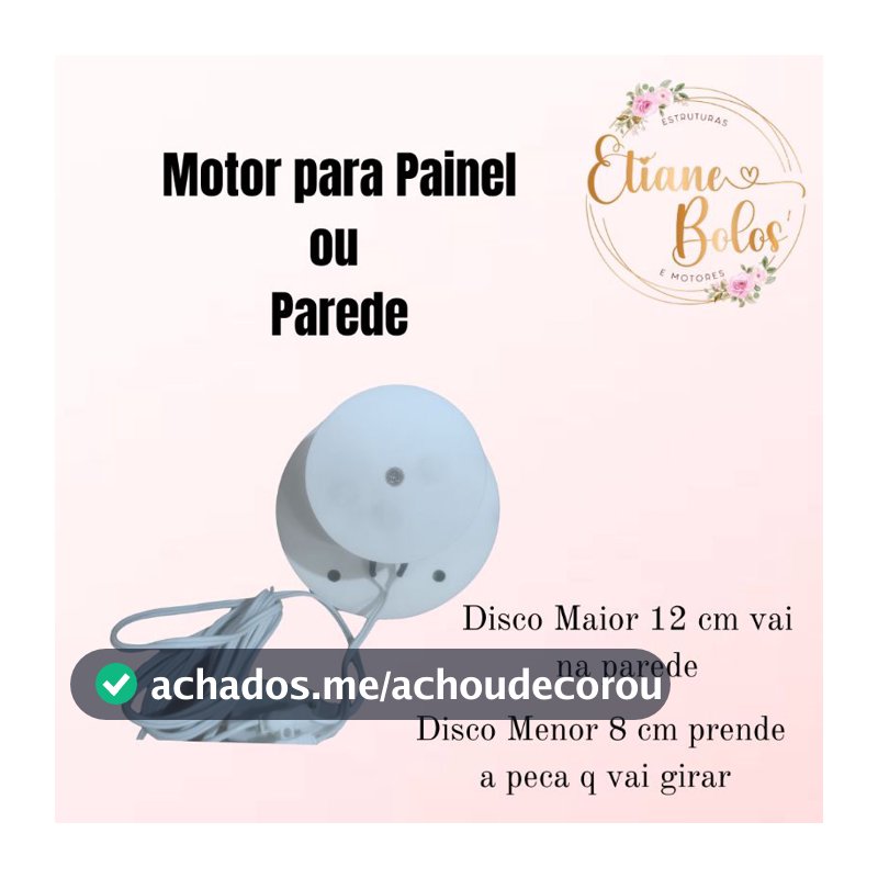 Motor giratório para painel/parede