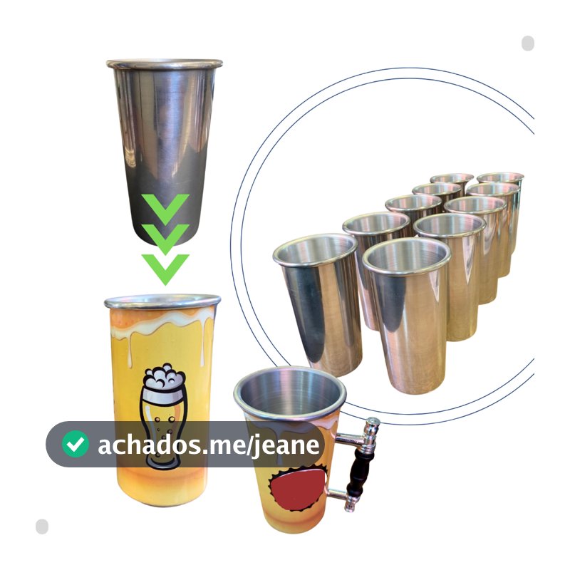 20 copos de 473 ml para encaixe na latinha