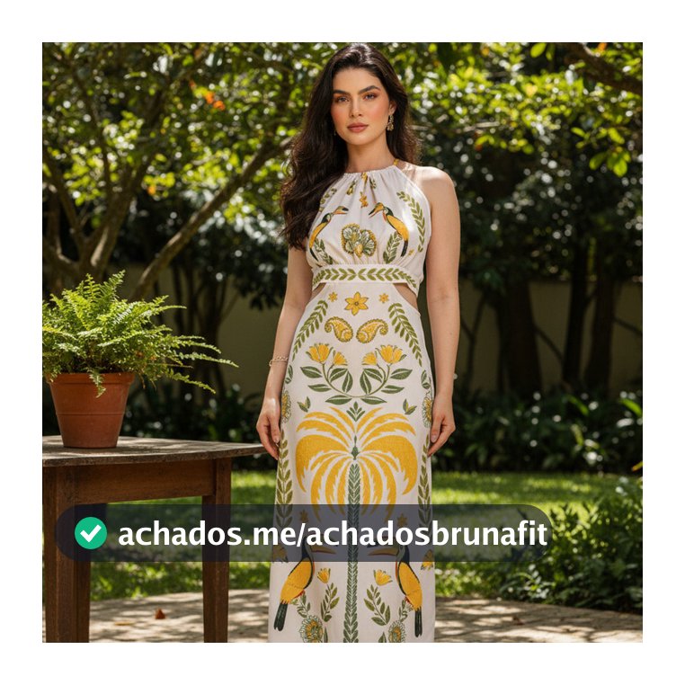 Vestido Longo Feminino Tropical Elegante Verão WE-VES-010