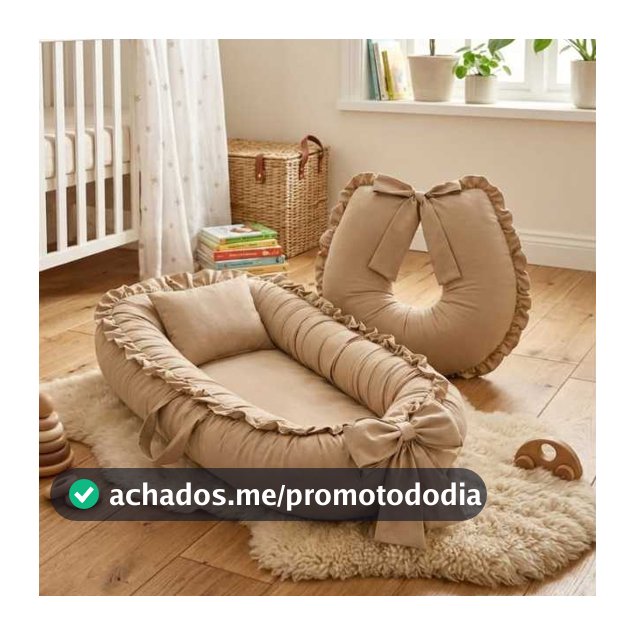 Kit Ninho Redutor De Berço + Travesseiro  + Almofada Amamentação Com Zíper E Refil