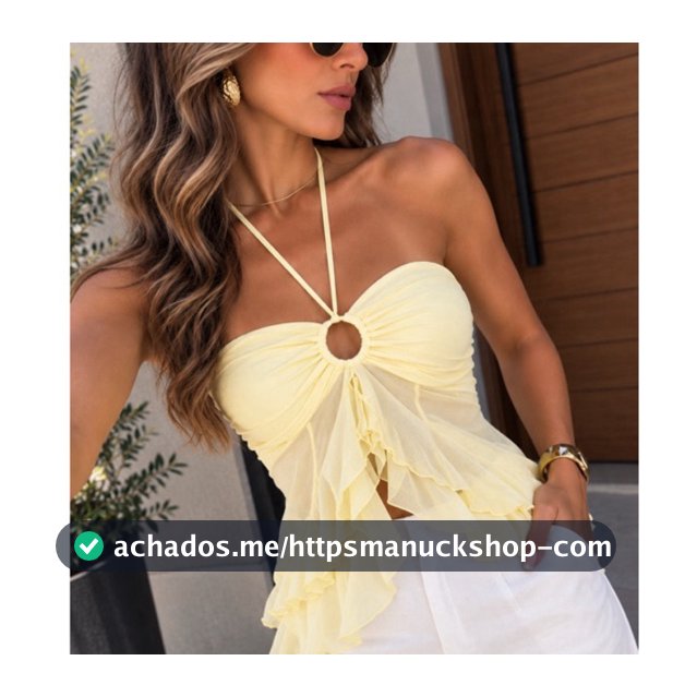 Blusa Bata Sofia Babado Argola Verão Amarração Festa Balada Dia Dia