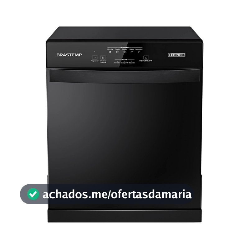 Lava Louças Brastemp 8 Serviços Preta - BLF08AE