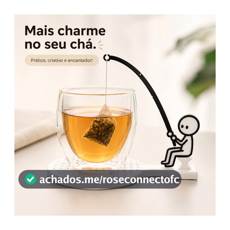 Suporte Para Sachê de Chá Porta Chá Caneca Presente Criativo Decoração