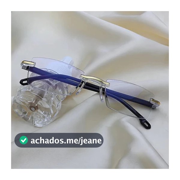 Óculos Inteligente com Ajuste de Grau Automático - Para Perto e Longe - Anti Luz Azul