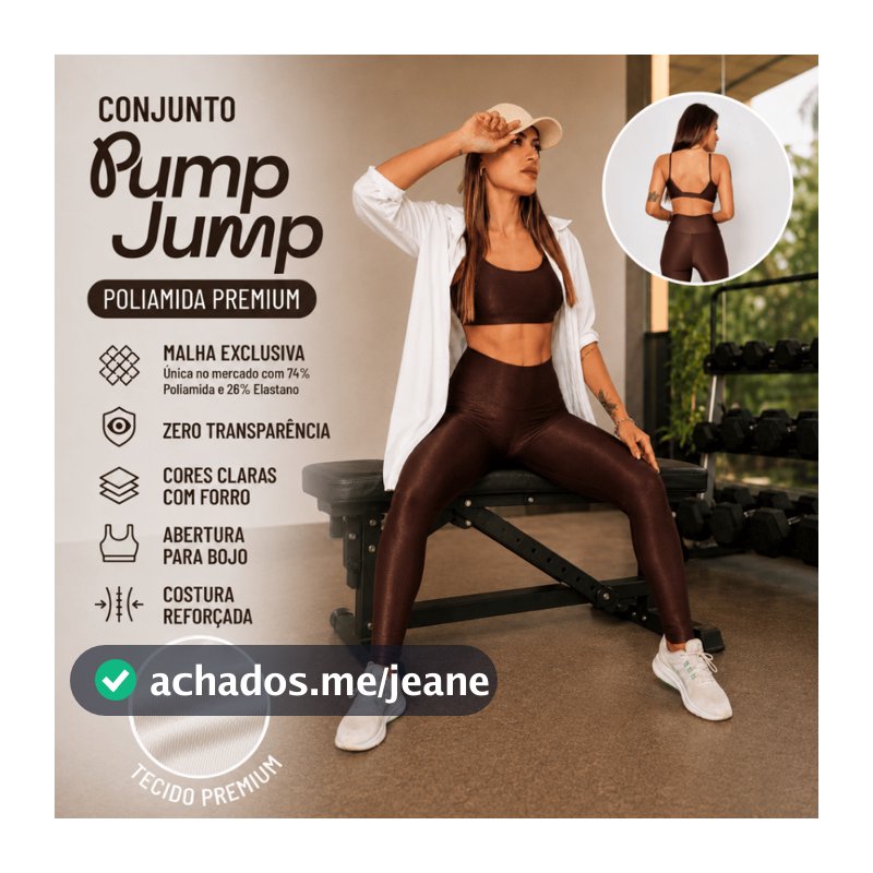 Conjunto Feminino Top Fita Costas + Legging Micro Canelado com Abertura Bojo e Costura Reforçada para treino