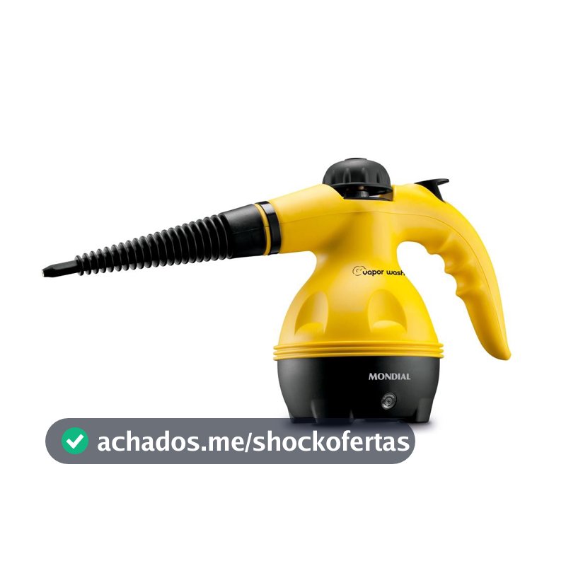 Higienizador Vapor Wash Mondial Amarelo e Preto 1000W HG-01
