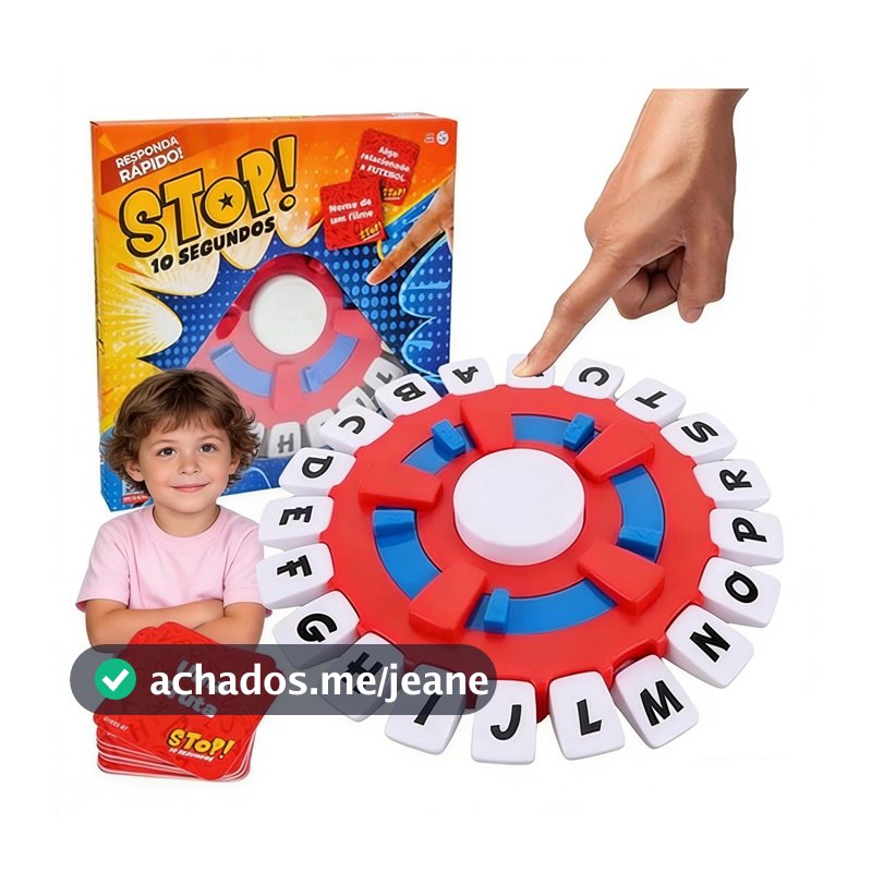 Jogo Educativo de Tabuleiro Pense Rápido 24cm, Cartas em Português, Funciona com e Sem Pilha