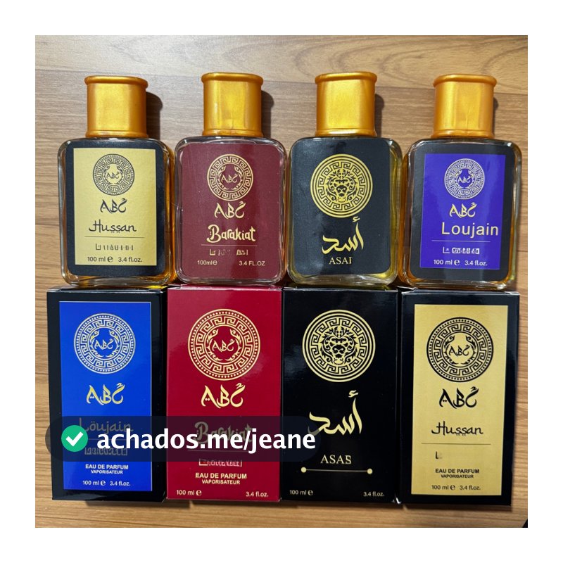 Kit 04 Perfumes Àrabes Masculino 100ml Amadeirado Cítricos