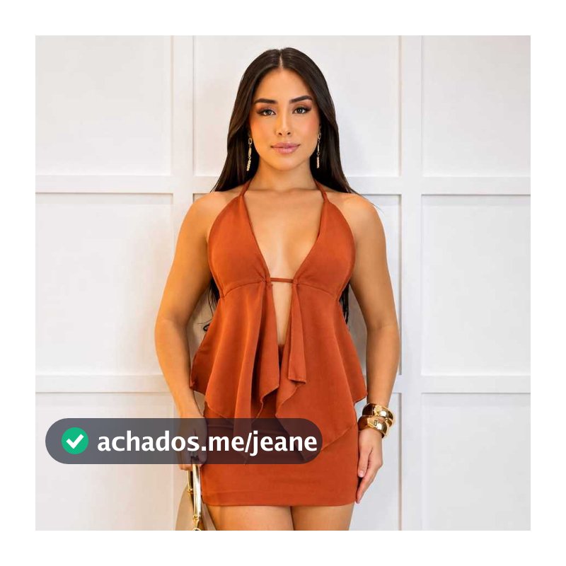 Conjunto Feminino Mini Saia Top Frente Única Cortininha Confortavel Casual Linda Look Blogueira Moda Gringa PatyVersátil