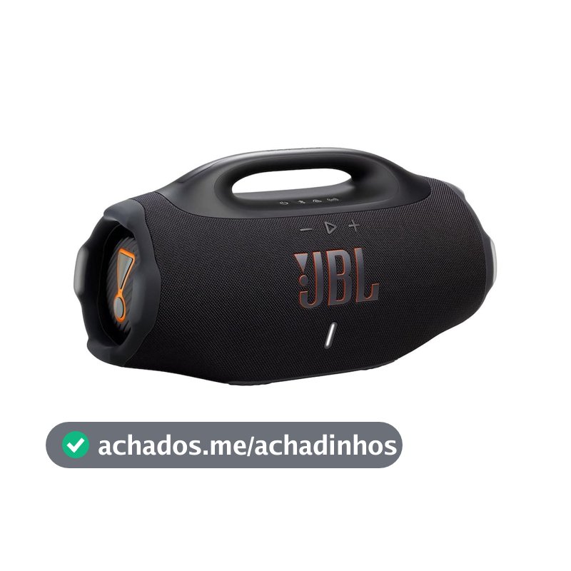 Caixa de Som JBL Boombox 4 210W Bluetooth IP68 Bateria 34h Preto