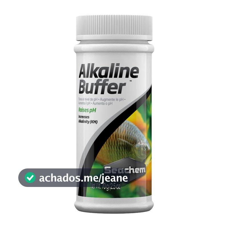 Seachem Alkaline Buffer 70g ajusta o Ph para 7,2 a 8,5