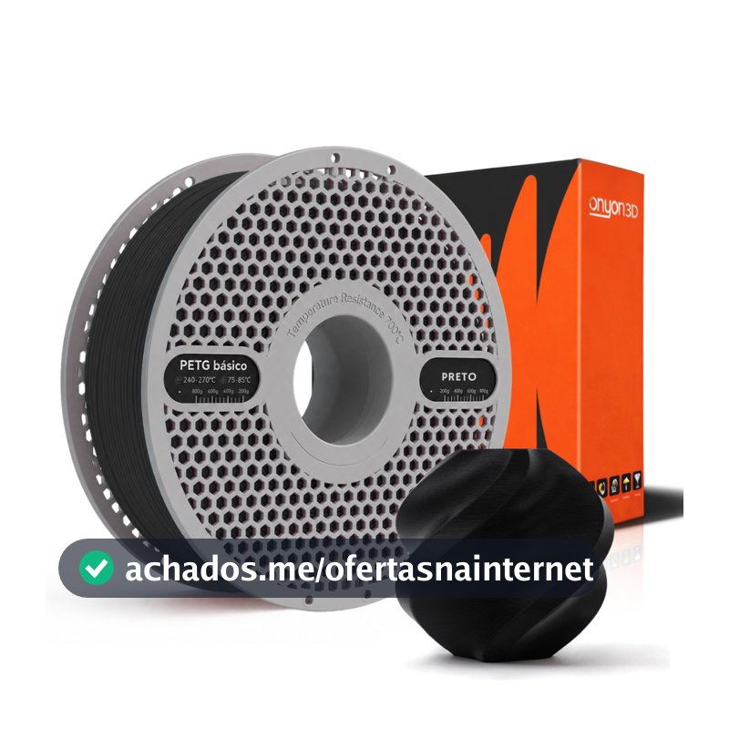 Filamento Impressão 3d 1,75mm 1kg Onyon3d Petg Carretel Removível