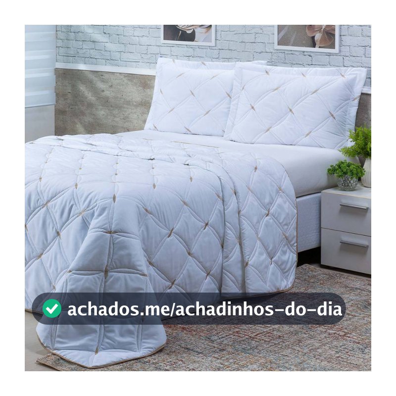 Cobre Leito 3 Peças QUEEN Percal 200 Fios Unique