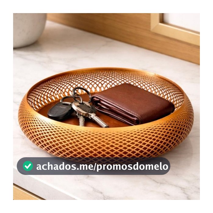 Cesto Porta Objetos Organizador de Mesa Decorativo e Porta Treco Moderno