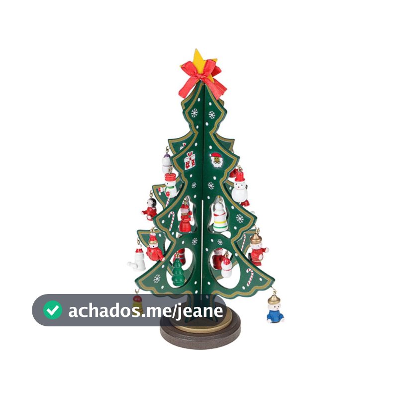 Arvore De Natal Mini Em Madeira Enfeite Natalino Mesa 3d