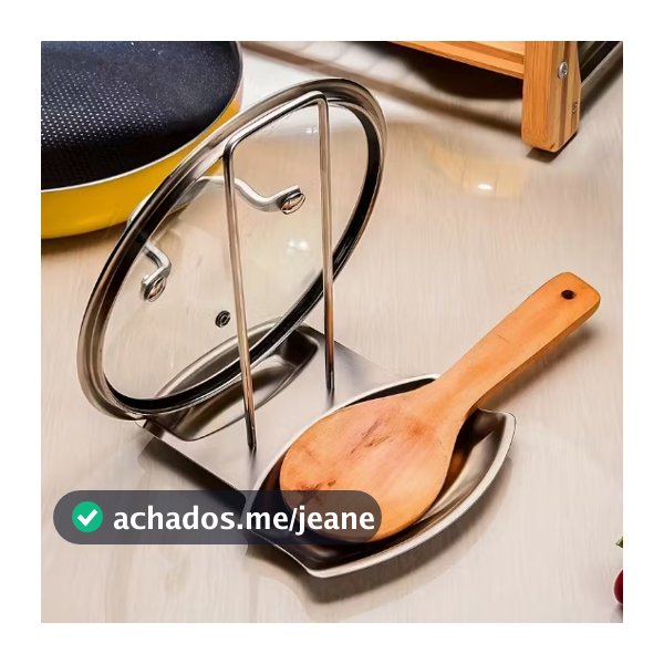 Descanso De Panela Suporte Tampas De Panelas Aço Inox Organizador Cozinha