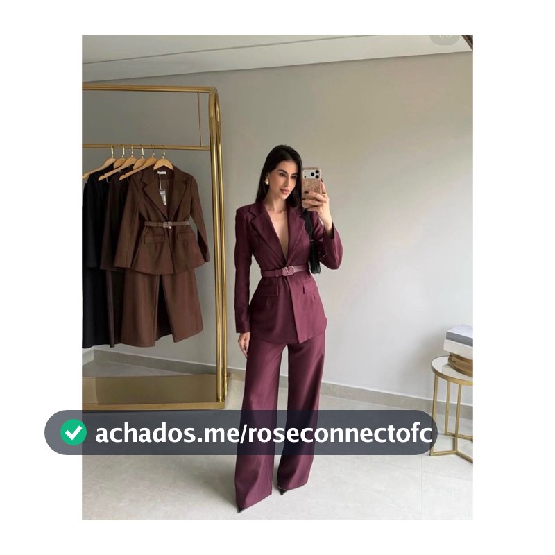 Conjunto feminino Alfaiataria Blazer alongado manga longa + calça flare pantalona reta cinto atemporal elegante trabalho