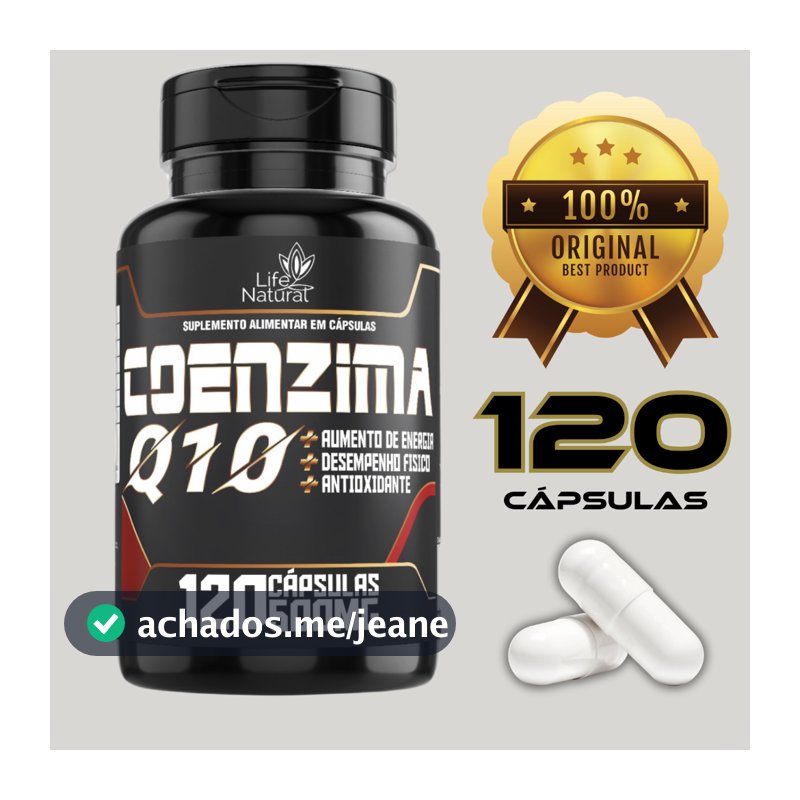 Coenzima Q10 100% Pura 500mg Antioxidante