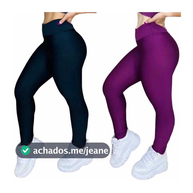 Kit 2 Calças Leg Suplex Feminina Fitness