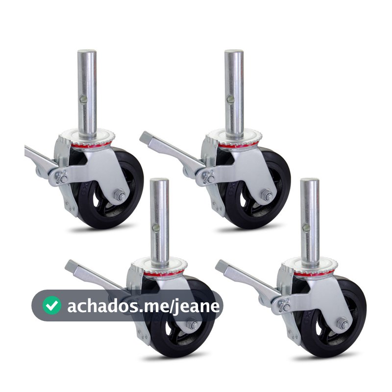 4 Rodas Rodinha Rodizio Andaime Capacidade 900KG Colson