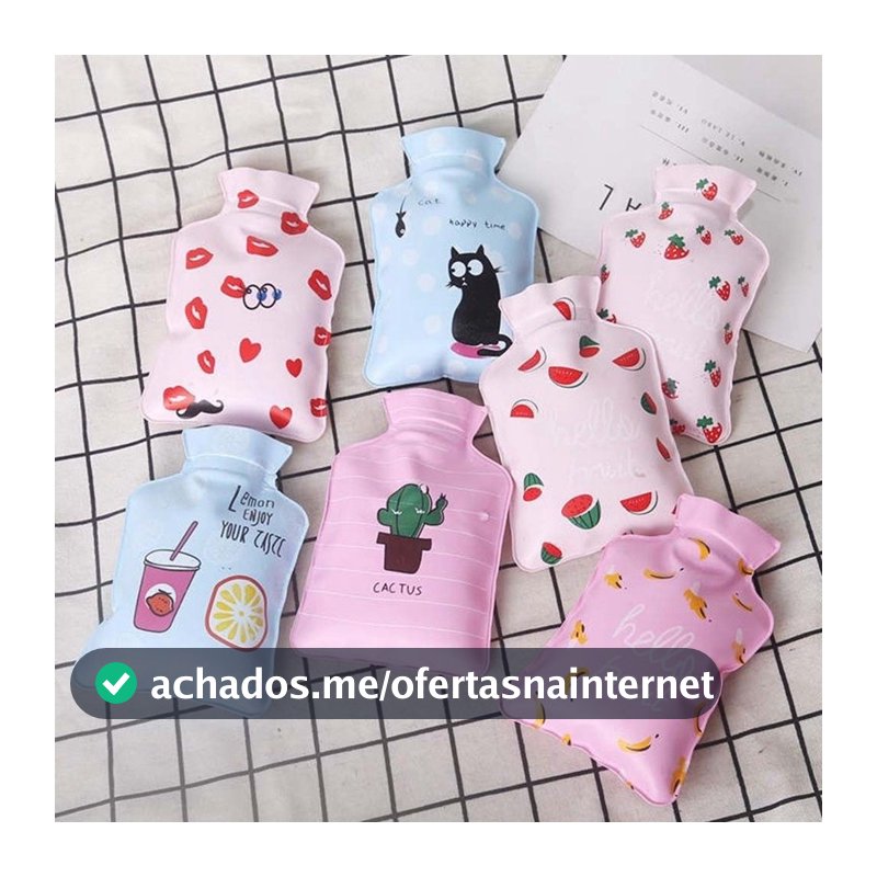 Mini bolsa de água quente/gelada para compressa fofas
