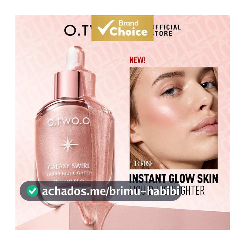 O.TWO.O Iluminador Líquido Sedoso Mistura Suavemente Brilho Pele Maquiagem Facial de Longa Duração